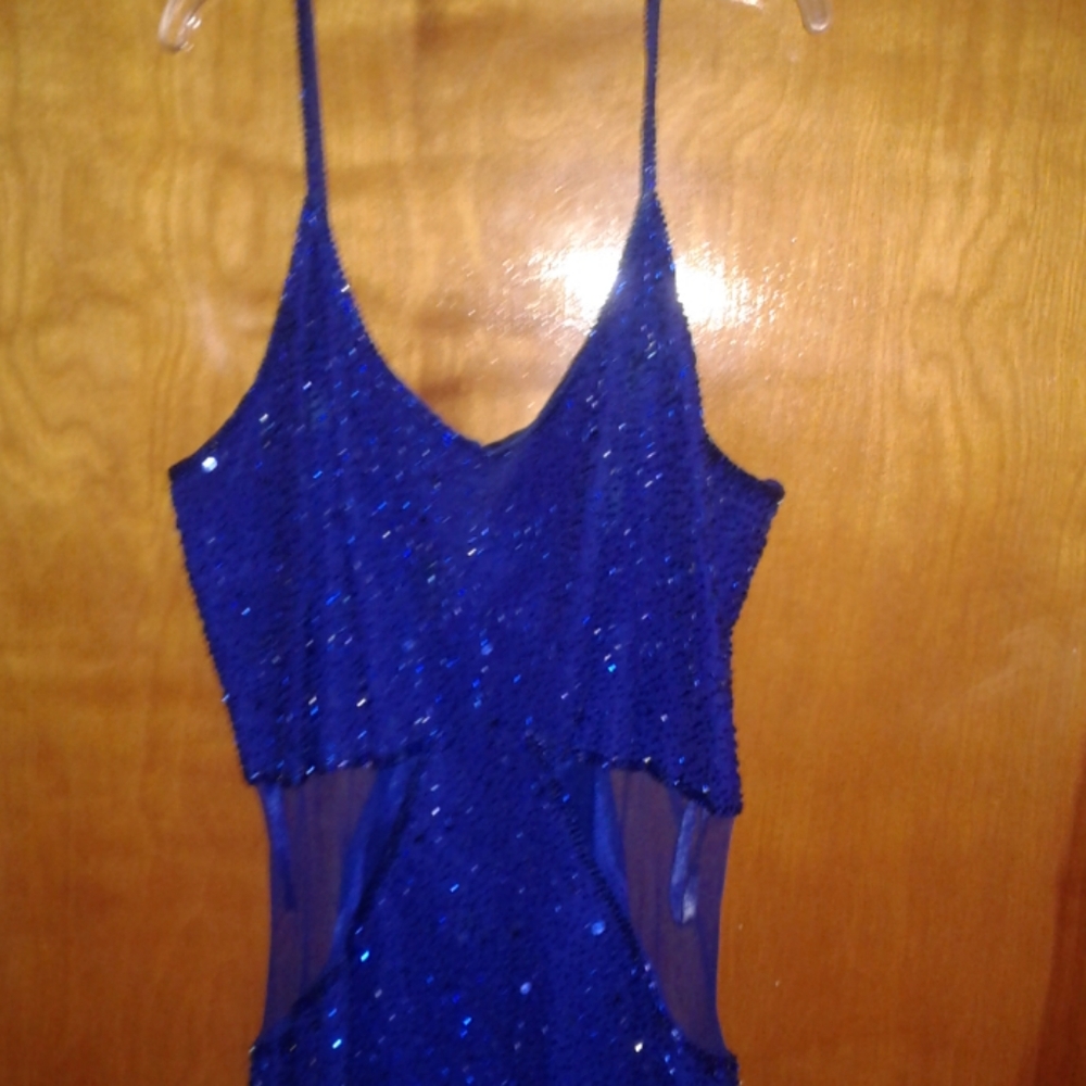 Blue prom dress